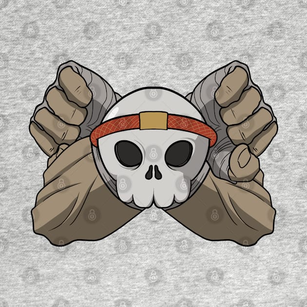 Muay Thai crew Jolly Roger pirate flag (no caption) by RampArt